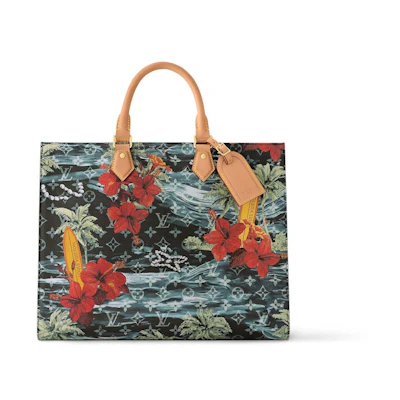 Louis Vuitton Sac Plat 24H Monogram Surfin' Navy Blue
