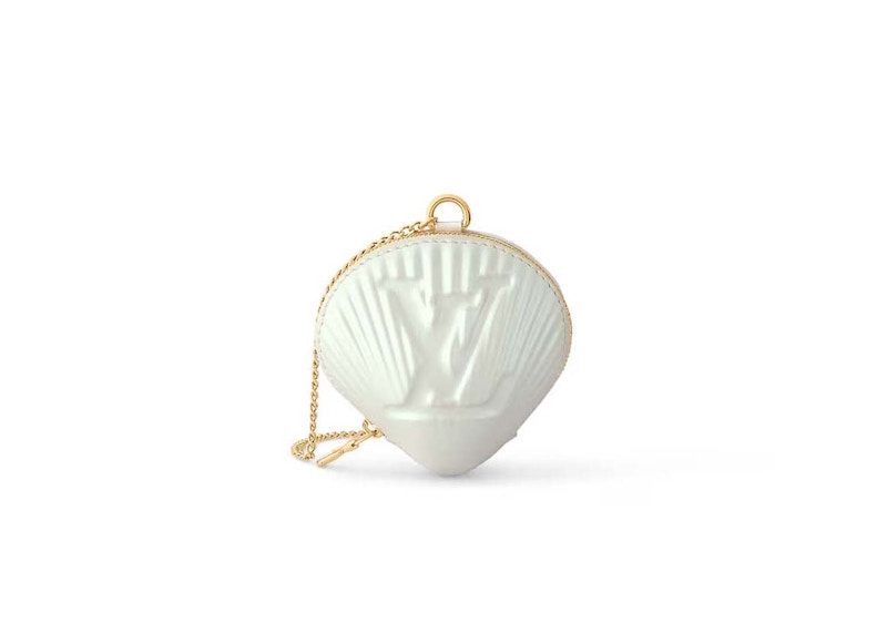 Louis Vuitton Shell Coin Purse White