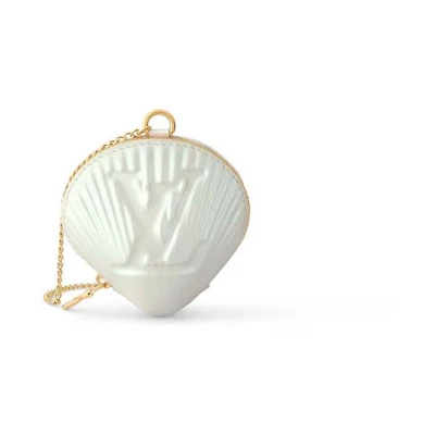 Louis Vuitton Shell Coin Purse White