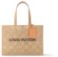 Buy 路易威登购物包MM棋盘格草编自然米色包袋
