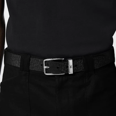 LOUIS VUITTON Signature Design Black Leather Belt 35CM Wide M8201S Shop LOUIS VUITTON Signature Design Black Leather Belt 35CM Wide M8201S