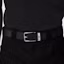 Shop LOUIS VUITTON Signature Design Black Leather Belt 35CM Wide M8201S