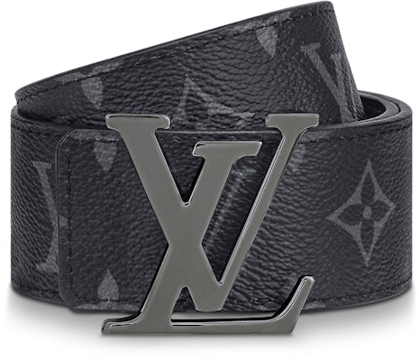 Cinturón Reversible LOUIS VUITTON Plata-Gris de Cuero y Lona 4cm M9043 Lookbook Cinturón Reversible LOUIS VUITTON Plata-Gris de Cuero y Lona 4cm M9043