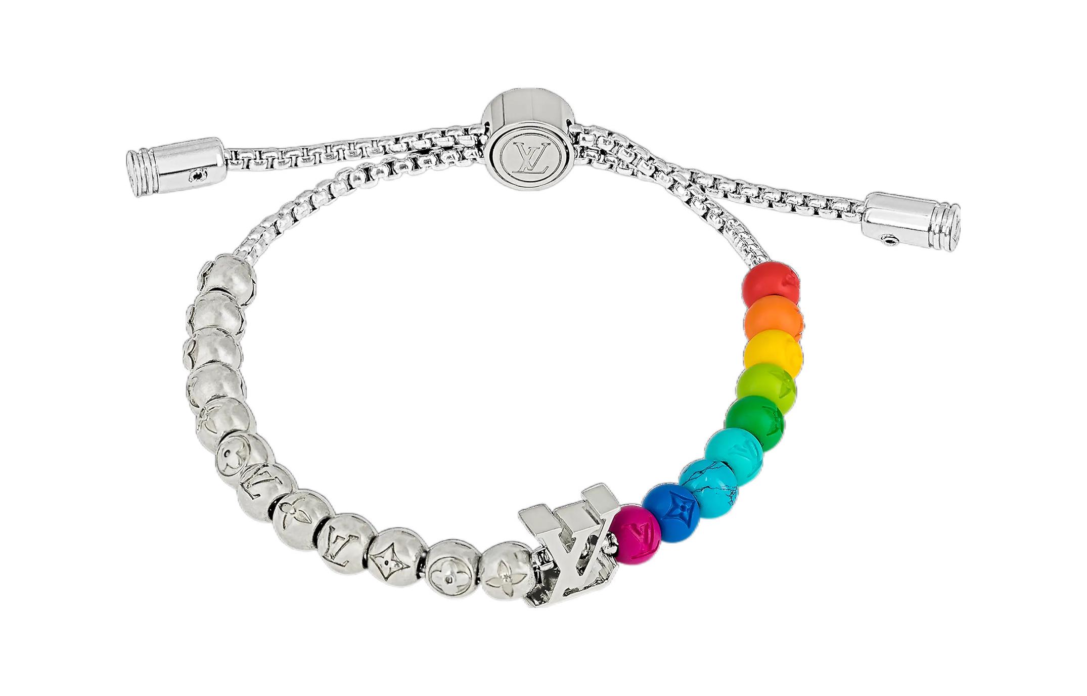 LOUIS VUITTON Silver Beads High-End Avant-Garde  Bracelet. M0934A 圖 2