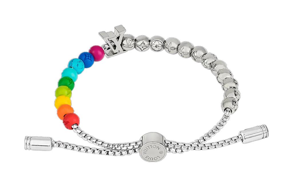 LOUIS VUITTON Silver Beads High-End Avant-Garde  Bracelet. M0934A 圖 3