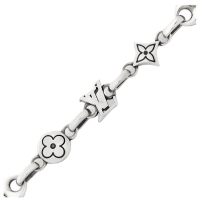 Pulsera Plateada para Hombre LOUIS VUITTON Diseño Original Color Plata. M02743 Lookbook Pulsera Plateada para Hombre LOUIS VUITTON Diseño Original Color Plata. M02743