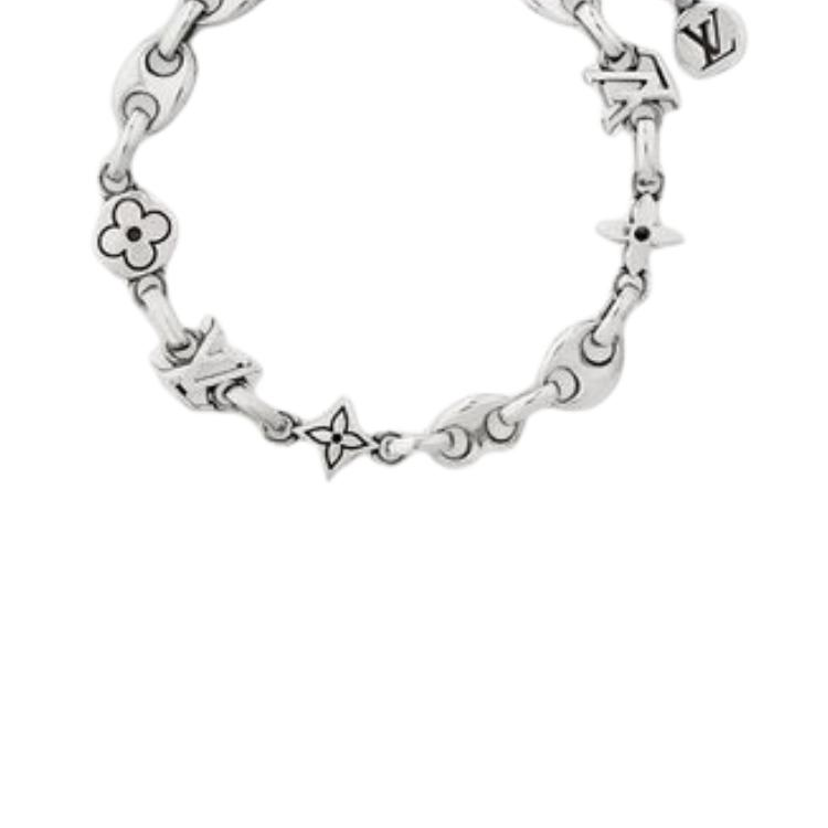 Shop Pulsera Plateada para Hombre LOUIS VUITTON Diseño Original Color Plata. M02743
