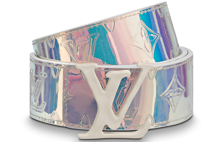 LOUIS VUITTON Silver Shape Belt, 4cm Wide M0219 圖 3