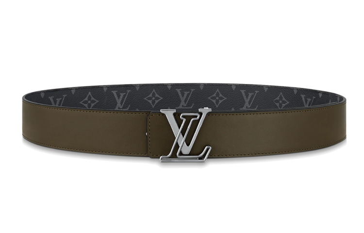 Lookbook Cinturón de piel Louis Vuitton unisex de 4cm para negocios simples M0252