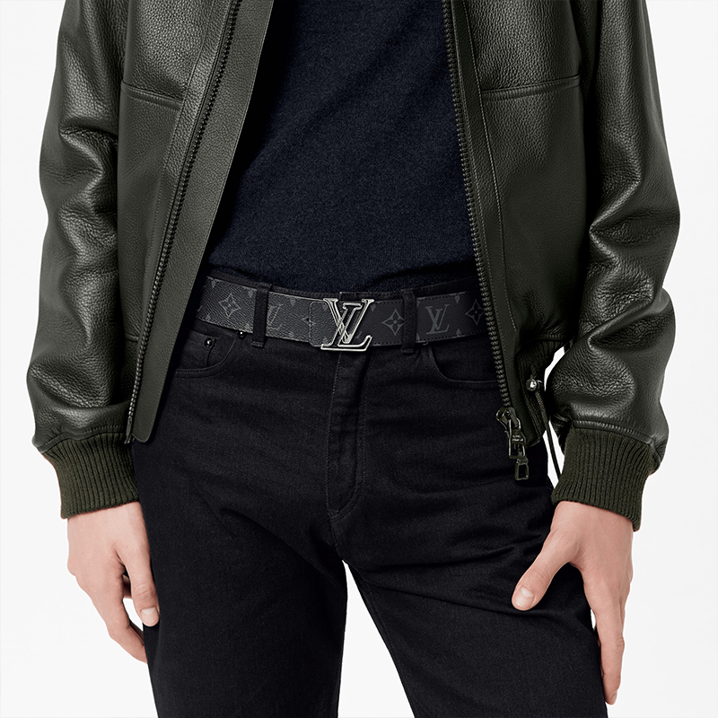 Purchase Cinturón de piel Louis Vuitton unisex de 4cm para negocios simples M0252