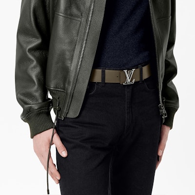 Cinturón de piel Louis Vuitton unisex de 4cm para negocios simples M0252 Details for Cinturón de piel Louis Vuitton unisex de 4cm para negocios simples M0252