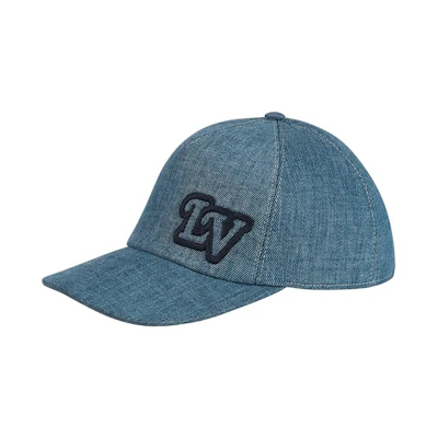 LOUIS VUITTON Simple Logo Embroidered Cotton Baseball Cap M7009M