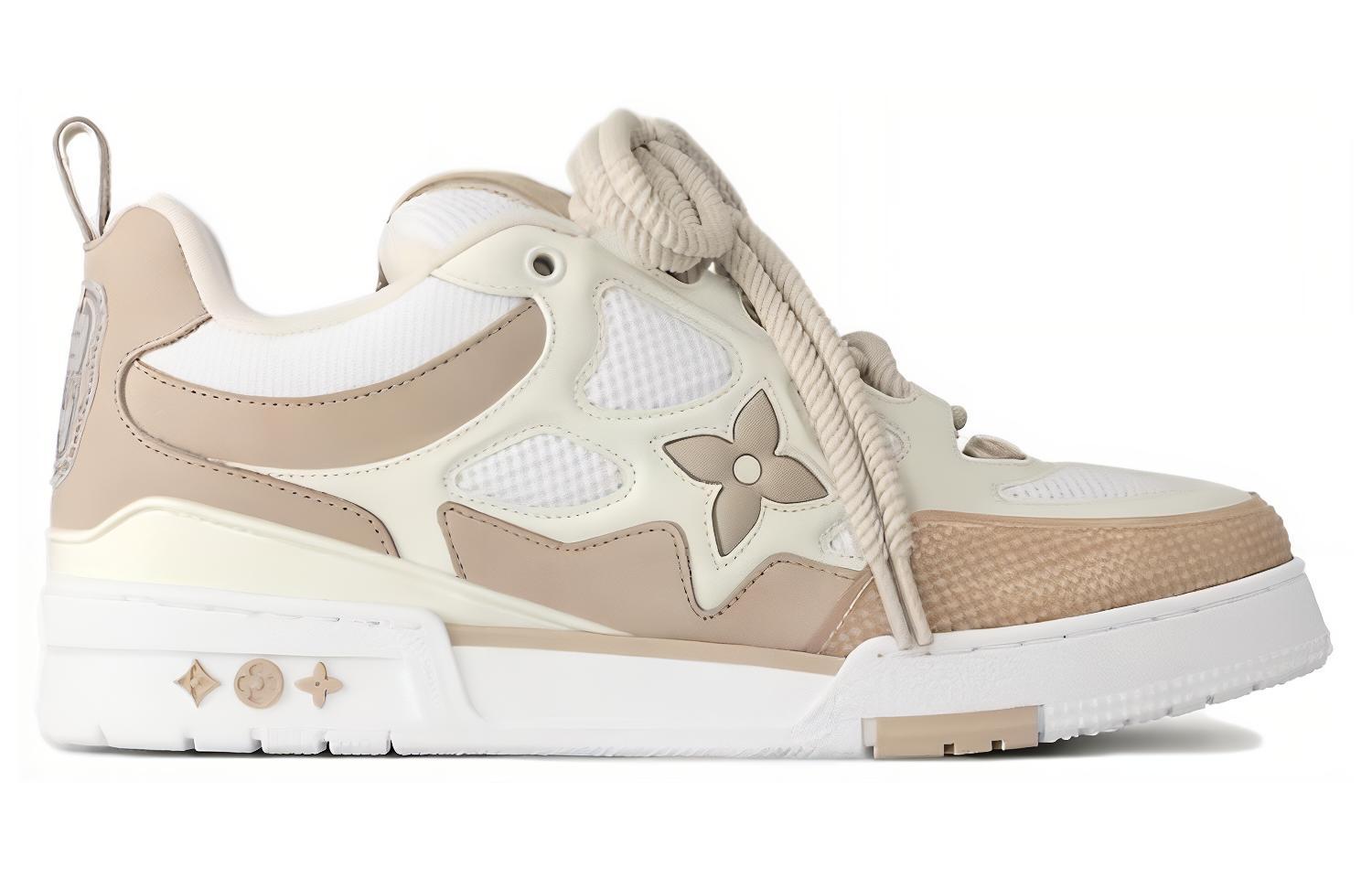 Lookbook Louis Vuitton Sepatu Skate 'Putih Coklat' 1AARQI