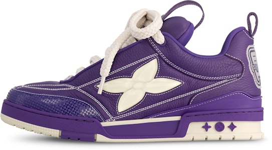 LOUIS VUITTON Skate 小牛皮 舒適休閒 低筒 滑板鞋 男款 紫色 Buy LOUIS VUITTON Skate 小牛皮 舒適休閒 低筒 滑板鞋 男款 紫色