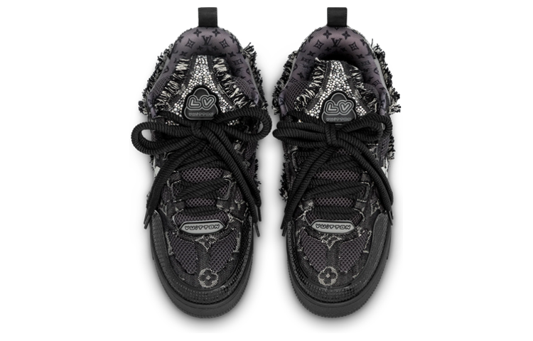Shop Louis Vuitton Kasut Skate 'Hitam' 1ABMHT