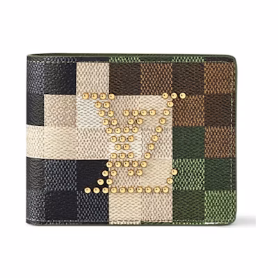 Louis Vuitton Slender Wallet Damoflage Green Damoflage Damier