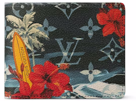 Louis Vuitton Slender Wallet Monogram Surfin' Navy Blue Louis Vuitton Slender Wallet Monogram Surfin' Navy Blue