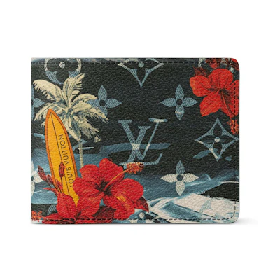 Louis Vuitton Slender Wallet Monogram Surfin' Navy Blue