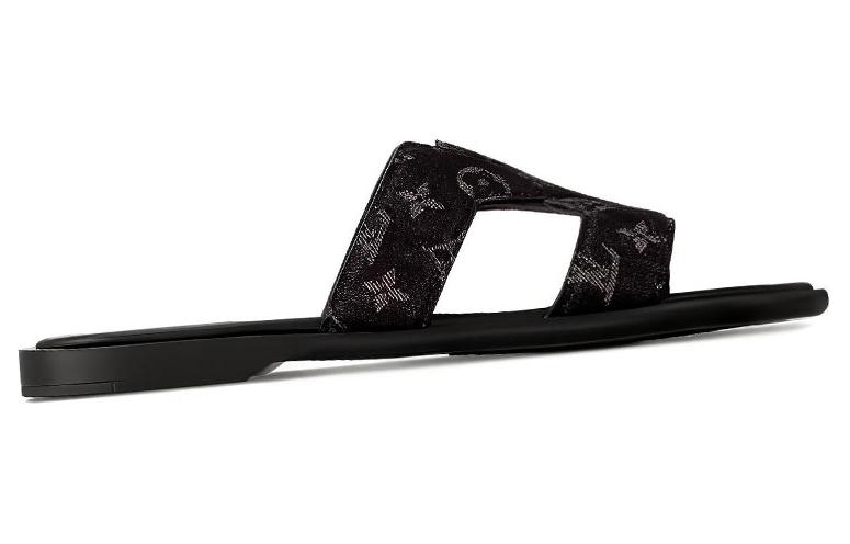 Order Louis Vuitton Selipar 'Kulit Hitam' 1AC69H