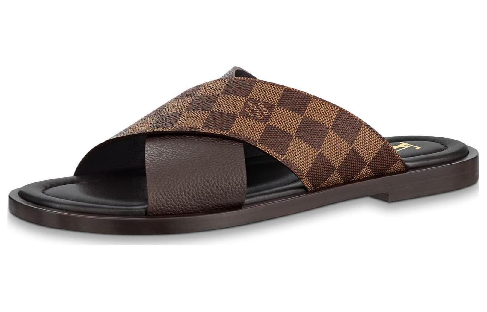Louis Vuitton Slide 'Tan Leather' 1AAEWD