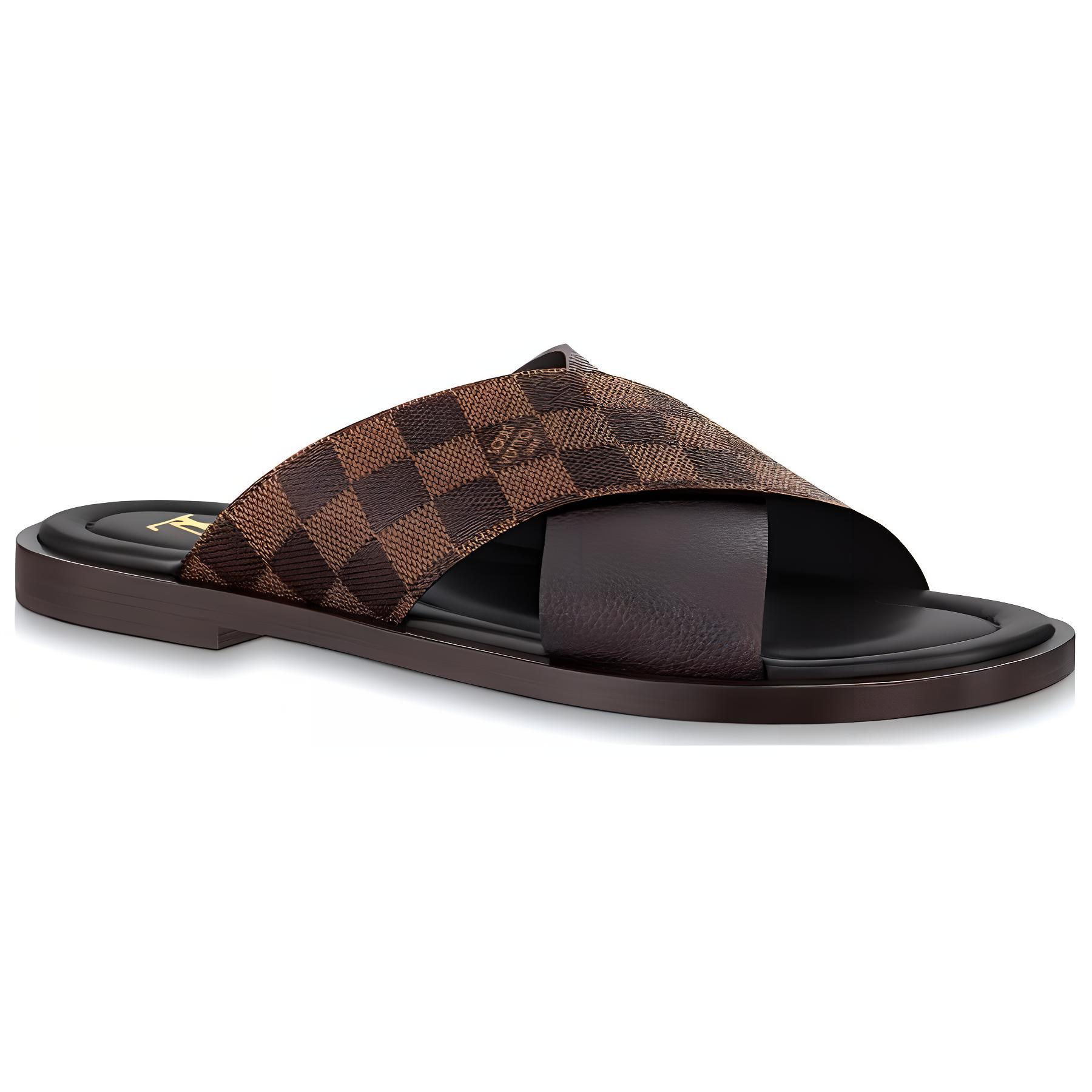 Order Louis Vuitton Slide 'Tan Leather' 1AAEWD