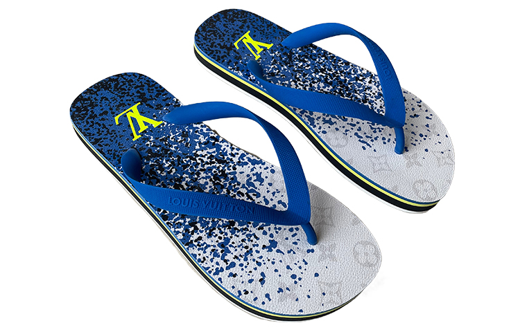 Order Louis Vuitton Slide Sandal 'Blue White' 1A5Z9D