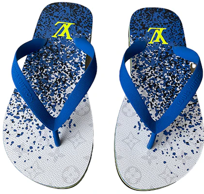 Louis Vuitton Slide Sandal 'Blue White' 1A5Z9D Lookbook Louis Vuitton Slide Sandal 'Blue White' 1A5Z9D