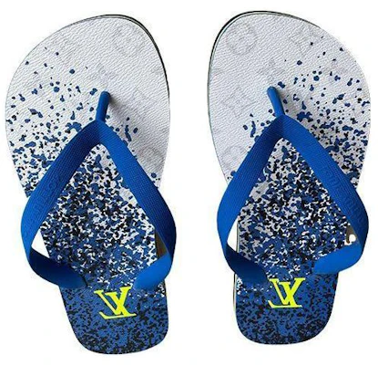 Louis Vuitton Slide Sandal 'Blue White' 1A5Z9D Shop Louis Vuitton Slide Sandal 'Blue White' 1A5Z9D
