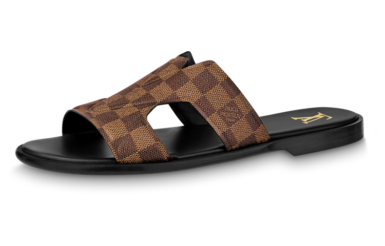 Louis Vuitton Slide Sandal 'Brown Calf Leather' 1AANBO