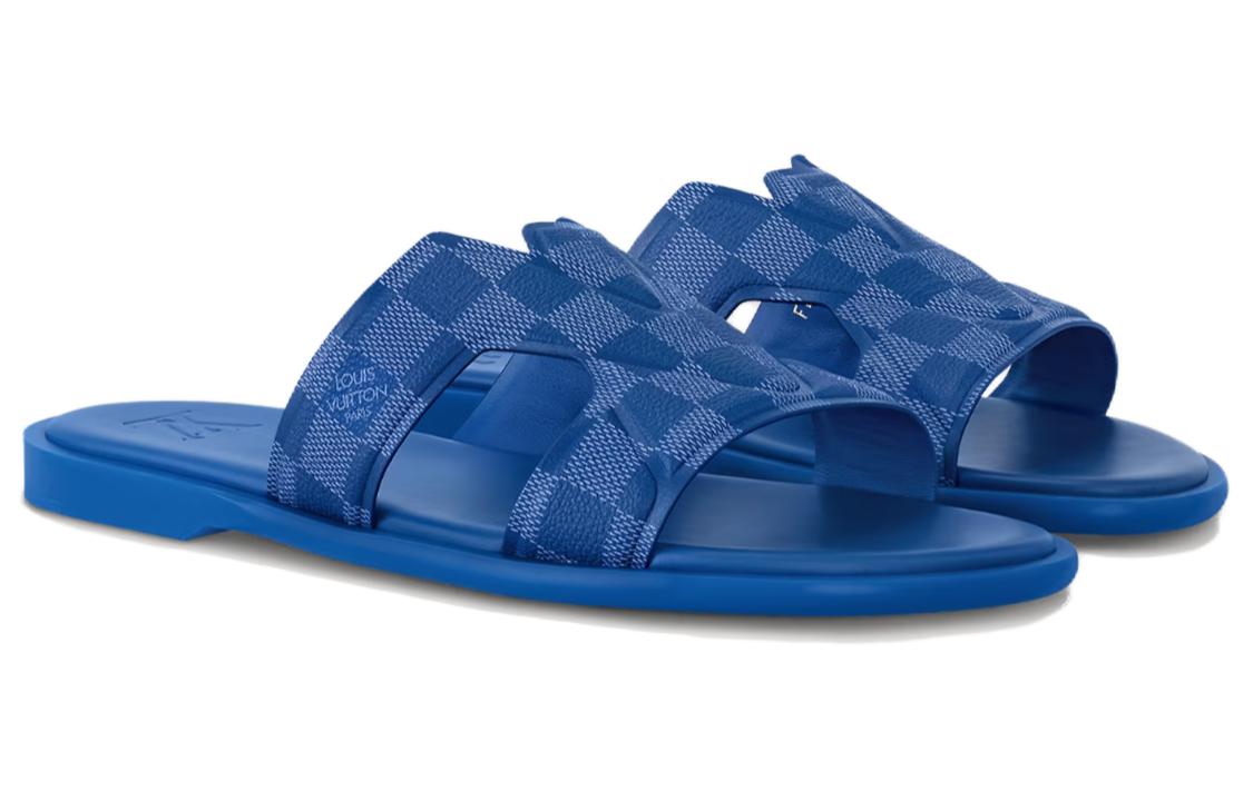 Order Sandal Louis Vuitton Gelongsor 'Biru Laut' 1AC5E8