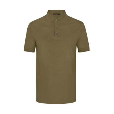 Louis Vuitton Slim Fit Short Sleeve Polo Shirt Olive Green 1A1VGF