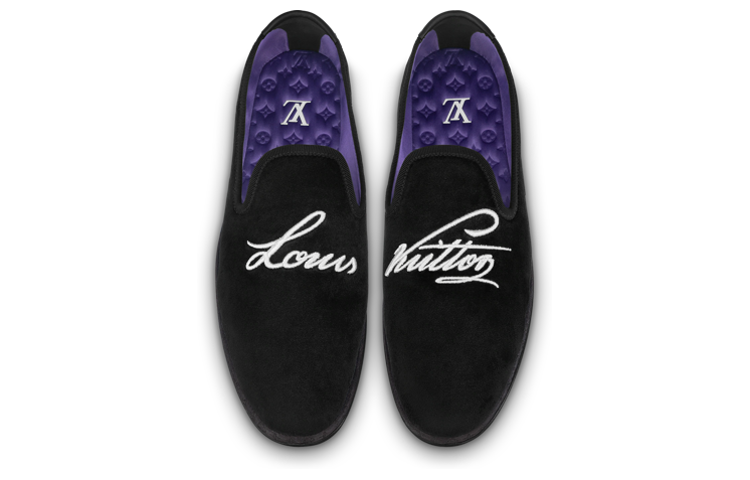 Shop Louis Vuitton Slip-On 'Hitam' 1ABN29