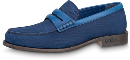 Louis Vuitton Slip-On 'Blue Leather' 1ABNFL Louis Vuitton Slip-On 'Blue Leather' 1ABNFL
