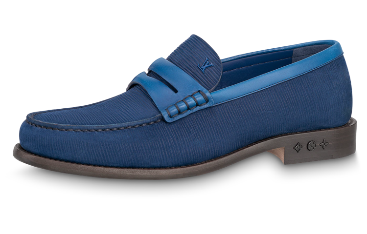 Louis Vuitton Slip-On 'Blue Leather' 1ABNFL