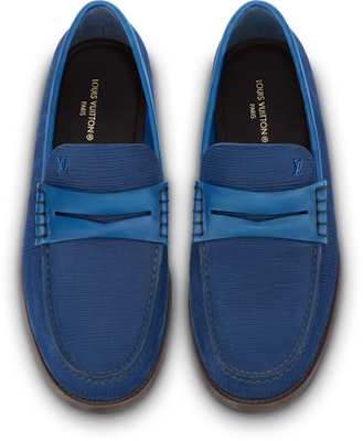 Louis Vuitton Slip-On 'Blue Leather' 1ABNFL Shop Louis Vuitton Slip-On 'Blue Leather' 1ABNFL