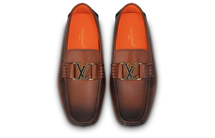 Lookbook 路易威登 牛皮 套腳 簡約 平底 休閒 皮鞋 男款 棕色