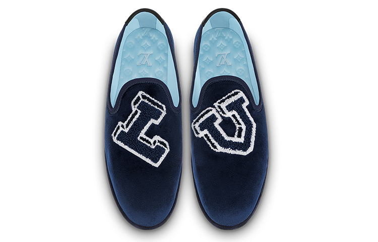 Shop Louis Vuitton Slip-On Loafer 'Biru Navy' 1ABN3X