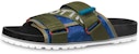 Louis Vuitton Selip Hujung Bulat Flat 'Fashion Slide' Lelaki 'Biru Hijau'. 1A416Q