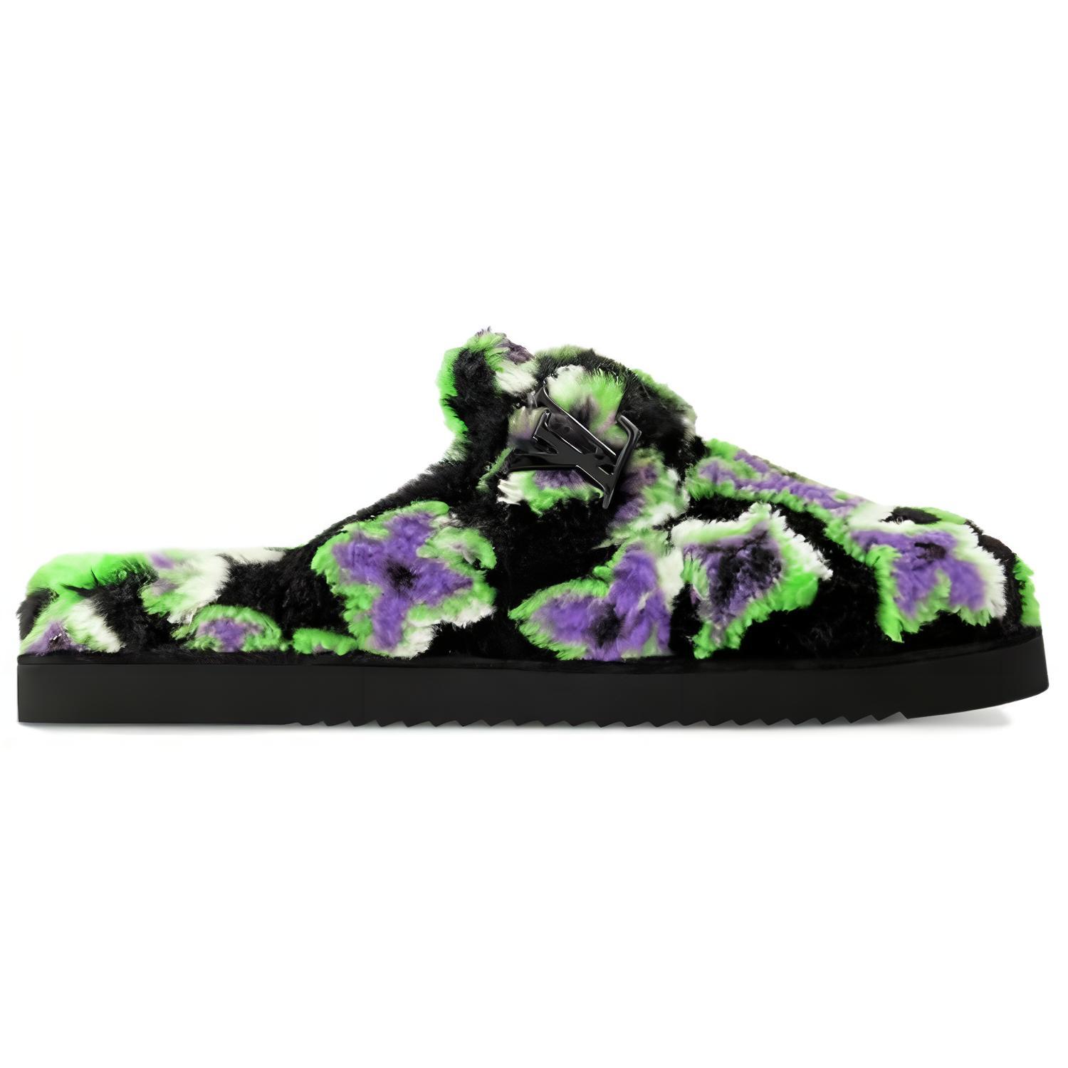Order Louis Vuitton Pantolette ''Schwarz Grün'' 1ACEUI