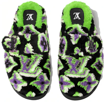 Louis Vuitton Pantolette ''Schwarz Grün'' 1ACEUI Purchase Louis Vuitton Pantolette ''Schwarz Grün'' 1ACEUI