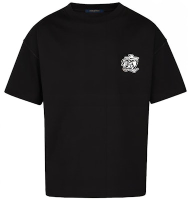 路易威登烟雾印花黑色圆领T恤特别版 1A5PH Order 路易威登烟雾印花黑色圆领T恤特别版 1A5PH