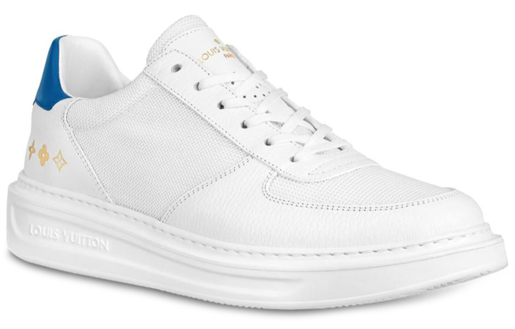 Order Louis Vuitton 路易威登 Beverly Hills 小牛皮 藍尾 運動鞋 白色