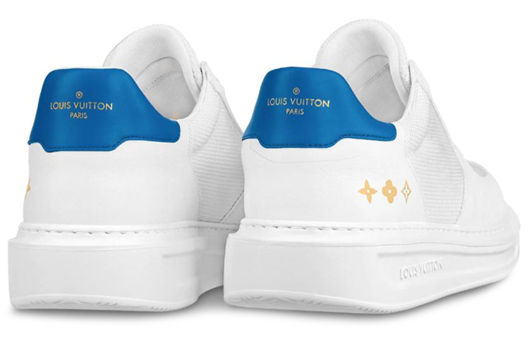 Lookbook Louis Vuitton 路易威登 Beverly Hills 小牛皮 藍尾 運動鞋 白色
