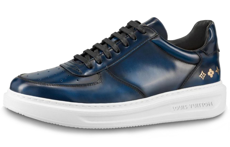 Louis Vuitton Sneaker 'Beverly Hills Mirror Calfskin - Sea Blue' 1A46PC