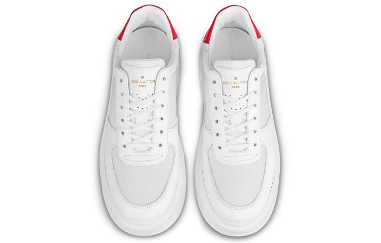 Shop ルイ・ヴィトン Beverly Hills レッドテイルスニーカー (白) 1A5XLQ