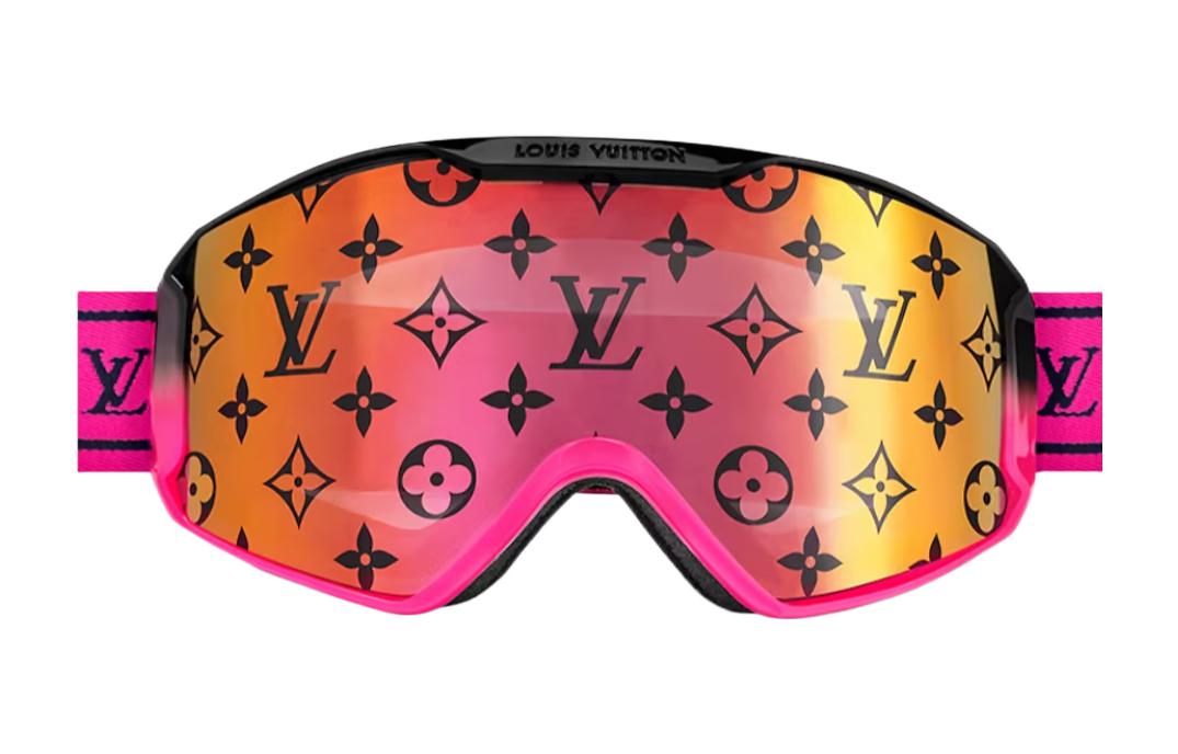 LOUIS VUITTON Snow Floral Ski Goggles Unisex with Anti-Fog & UV Protection Z2034E
