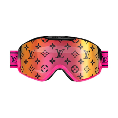 LOUIS VUITTON Snow Floral Ski Goggles Unisex with Anti-Fog & UV Protection Z2034E