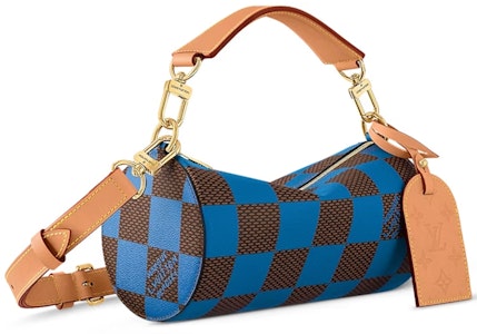 Louis Vuitton Soft Polochon PM Damier Pop Biru Shop Louis Vuitton Soft Polochon PM Damier Pop Biru