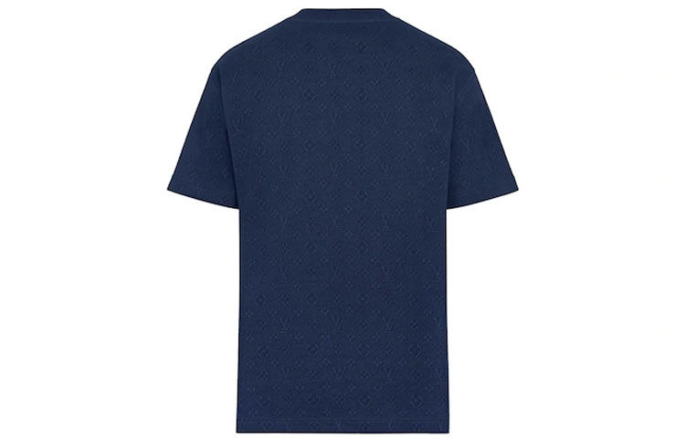 LOUIS VUITTON Solid 3D Pocket Navy Blue Short Sleeve T-Shirt Men 1A5ZSV 圖 3