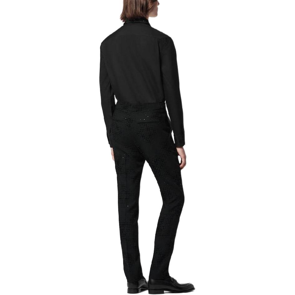 Shop LOUIS VUITTON 男士黑色長袖襯衫 1AFJXE
